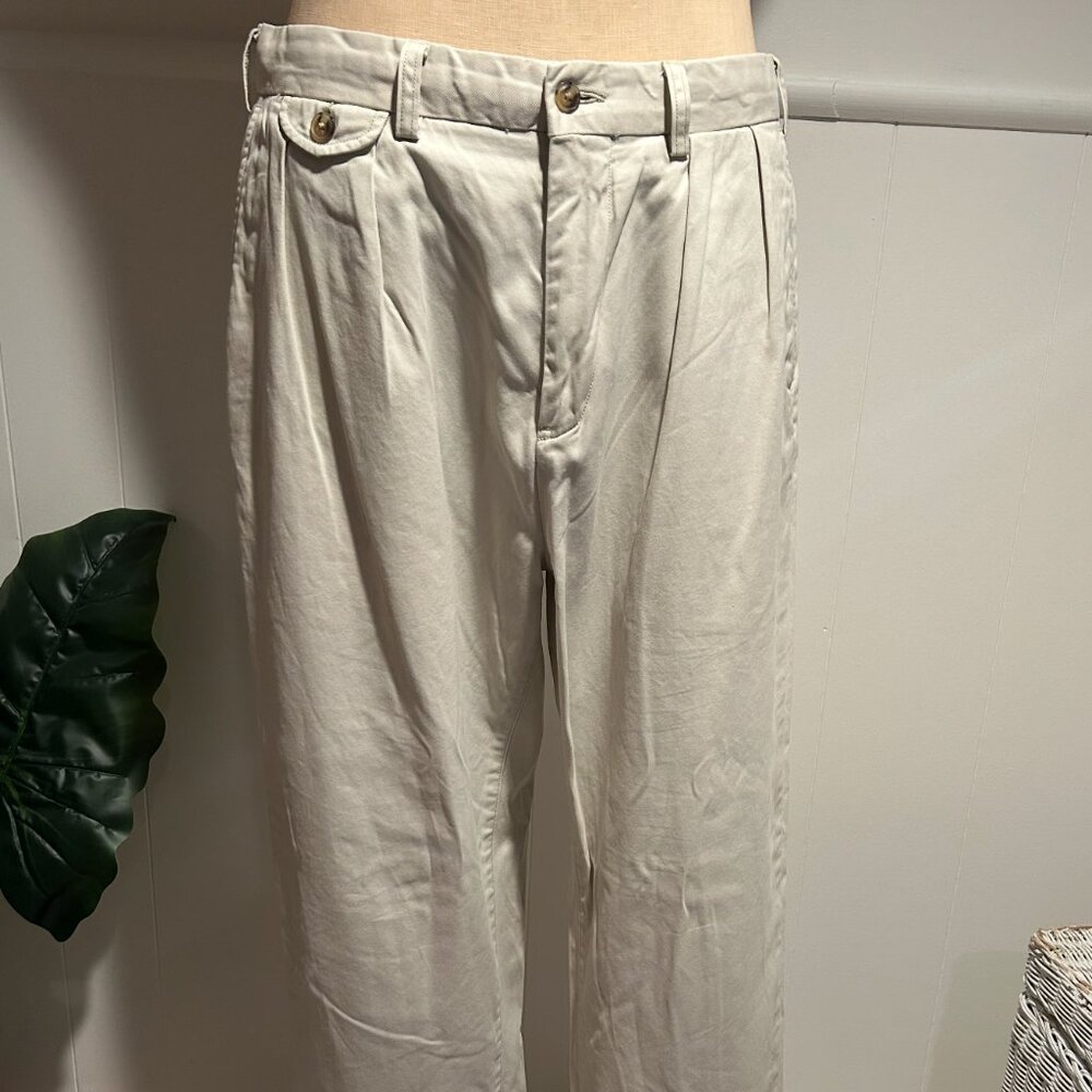 POLO RALPH LAUREN DOUBLE PLEATED BAGGY CHINO